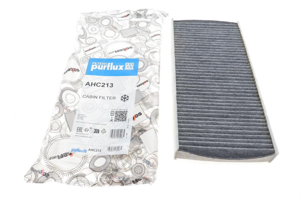 Фільтр салону Citroen C5/C6/Peugeot 407 04- (вугільний) PURFLUX AHC213 UA62