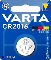 Батарейки-Таблетки Varta CR2016 / 3V блистер 1шт.