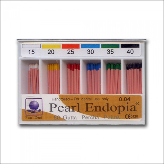 Штифти гутаперчеві конусні Pearl Endopia 60 шт №15-40, фото 1