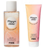 Набір Victoria's Secret PINK Mango Glow Оригінал! Спрей для тіла міст та лосьйон