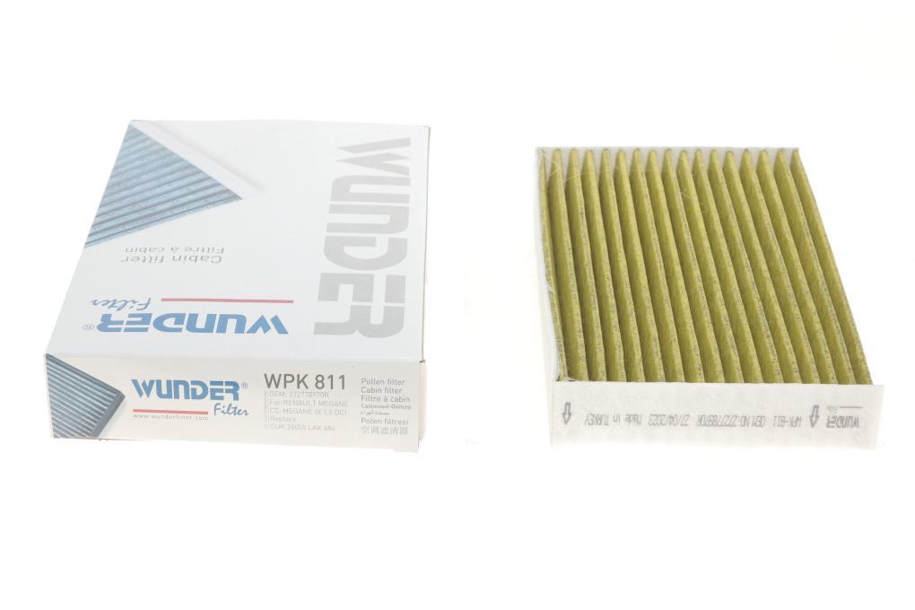 Фільтр салону Renault Megane III 08- (вугільний) WUNDER FILTER WPK 811 UA62, фото 1