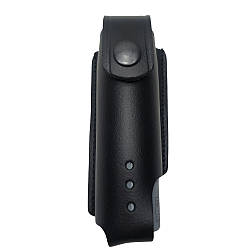 Чохол для газового балончика Терен-4 чорний шкіряний