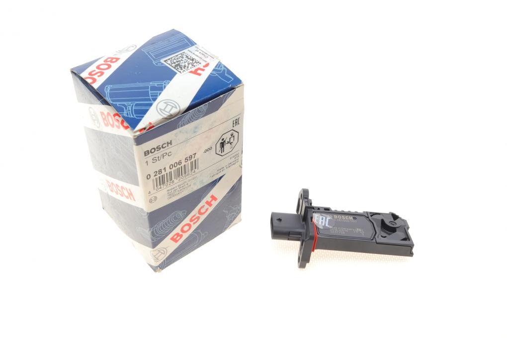 Витратомір повітря BMW 5 (G30/F90)/6 GT (G32)/X3 (G01/G97)/X5 (G05/F95) 16- (B48/B57/B58) 0 281 006 597 UA62, фото 1