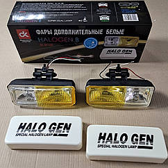 Фари додаткові білі halogen B, H3/12V/55W,190*75 mm (ціна вказана за 2 шт.) DK-W116B