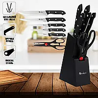 Набір ножів UNIQUE UN -1836, Кухонні ножі з підставкою 7 предметів