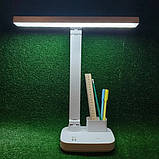 Лампа настільна з підставкою DIGAD 1963 | Акумуляторна світлодіодна лампа на стіл | Гнучка сенсорна лампа, фото 2