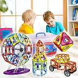 Магнітний конструктор-валіза Magic Magnet 120 деталей, Дитяча 3D головоломка для створення об'ємних моделей, фото 9