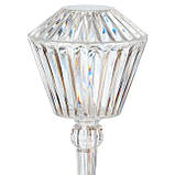 Настільна кришталь лампа Diamond, Світильник лампа з пультом і USB-зарядкою, фото 6
