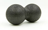 Мячик для массажа 16х8 см двойной EPP черный