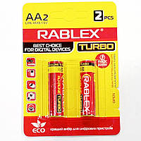 Батарейка Rablex LR6/AA/2pc/TURBO / Alkaline /БЛИСТР
