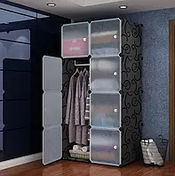 Пластиковый Складной Шкаф Storage Cube Cabinet MP-28-51 76*37*146 cm | Органайзер для Вещей