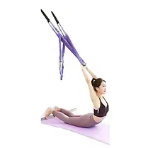 Гамак для Йоги Air Yoga Rope Фіолетовий для Спорту, Фітнесу, Полотно для Стречінгу Вдома, фото 2