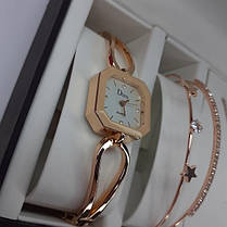 Жіночий Подарунковий Набір Ювелірних Виробів Disu. Кулон, Годинник, Браслет у Подарунковій Упаковці - W6, фото 2