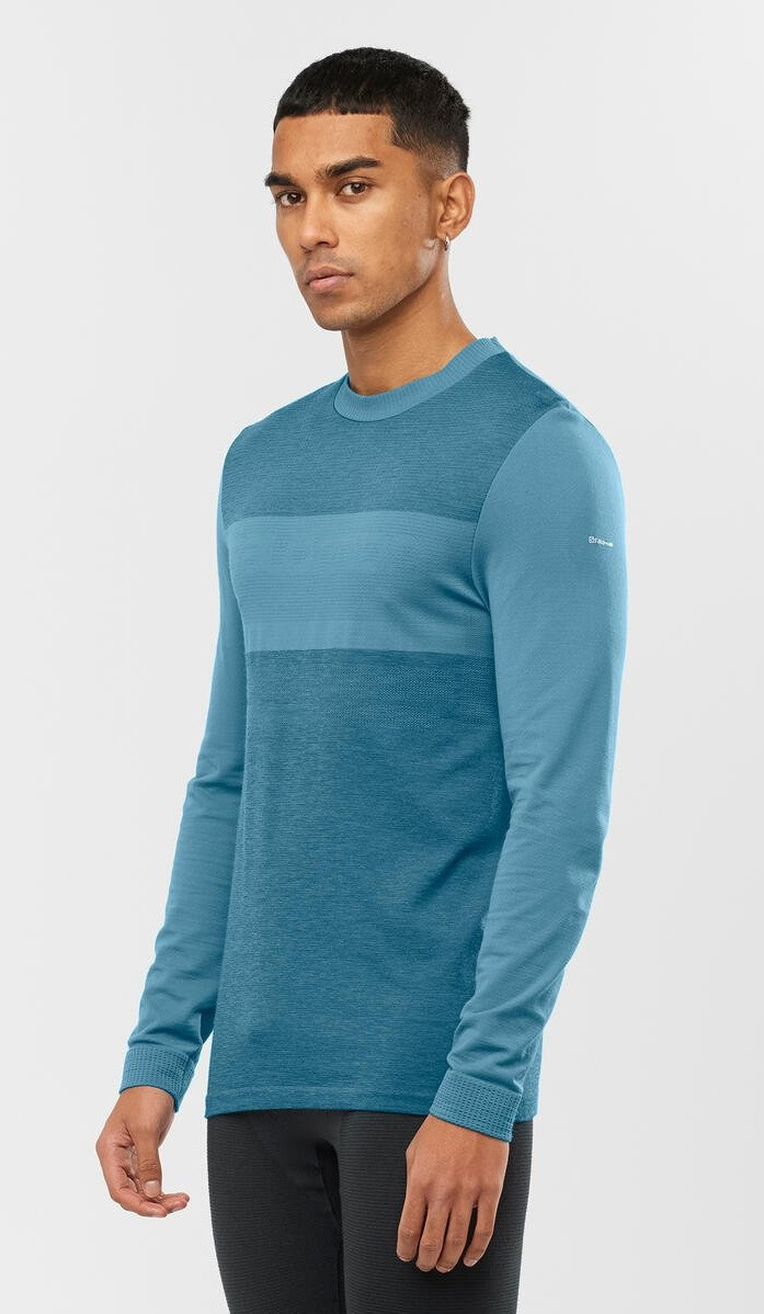 Комплект чоловічої термобілизни SALOMON SNTIAL WOOL LS TOP sC16229