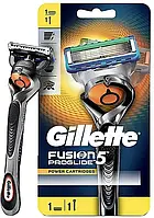 Станок для гоління чоловічий бритва Gillette Fusion 5 ProGlide Power Cartridges з 1 змінним картриджем