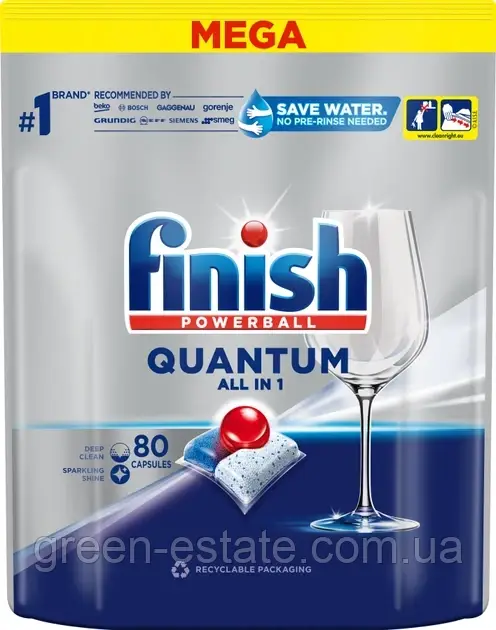 Капсули для миття посуду FINISH 80шт/упаковка