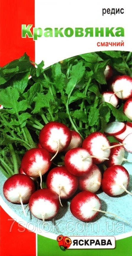 Насіння редису Краковянка, ТМ Яскрава, 3г