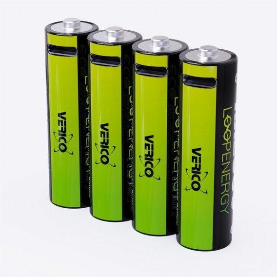 Акумуляторні батарейки Verico Loop Energy AA 2550 mAh Type-C (4шт), фото 1
