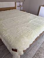 Плед - покрывало на кровать с густым длинным ворсом - искусственная овчина Евро 220*240 см, разные цвета.