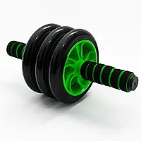 Фитнес-колесо для пресса Double wheel Abs health abdomen round. Тренажер-ролик двойной.Сжигатель калорий