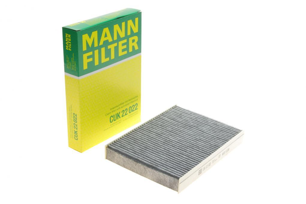 Фільтр салону Fiat 500L/500X 12-/Jeep Compass 17-/Renegade 14- (вугільний) MANN-FILTER CUK 22 022 UA61, фото 1