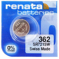 Батарейки-Таблетки Renata 362 / SR721/ 10шт. на блистере