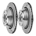 Диск гальмівний задній вентильований Tuning HORT Volkswagen Transporter V, Touareg (HD8546), фото 2