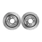 Диск гальмівний задній вентильований Tuning HORT Volkswagen Transporter V, Touareg (HD8546), фото 3