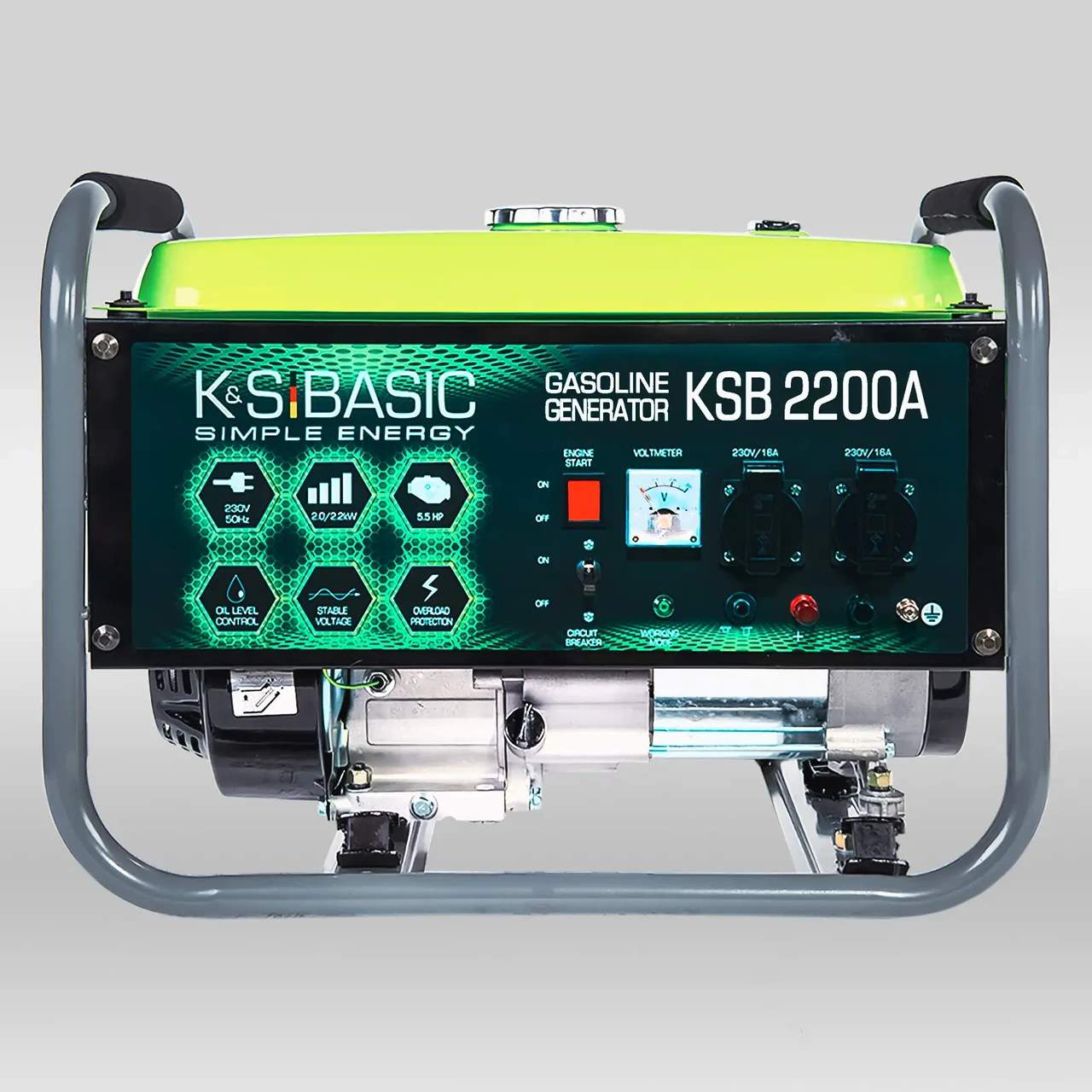 Бензиновый генератор Konner&Sohnen BASIC KSB 2200A 2 кВт, (5819) - фото 2 - id-p1997393778