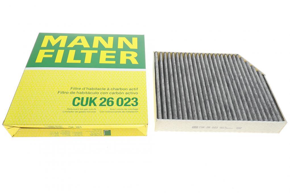 Фільтр салону MB C-class (W 205) 14-/E-class (W213) 16- (вугільний) MANN-FILTER CUK 26 023 UA62