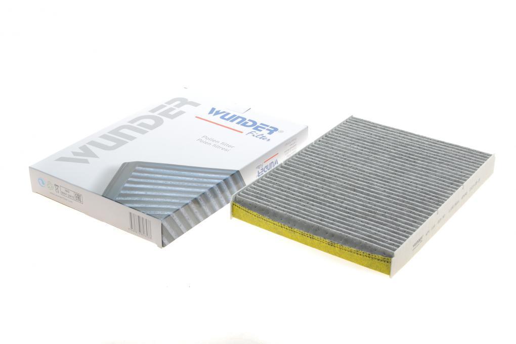 Фільтр салону VW Golf IV/Skoda Octavia/Audi A3 1.0-3.2 92-10 (вугільний) WUNDER FILTER WPK 104 UA62