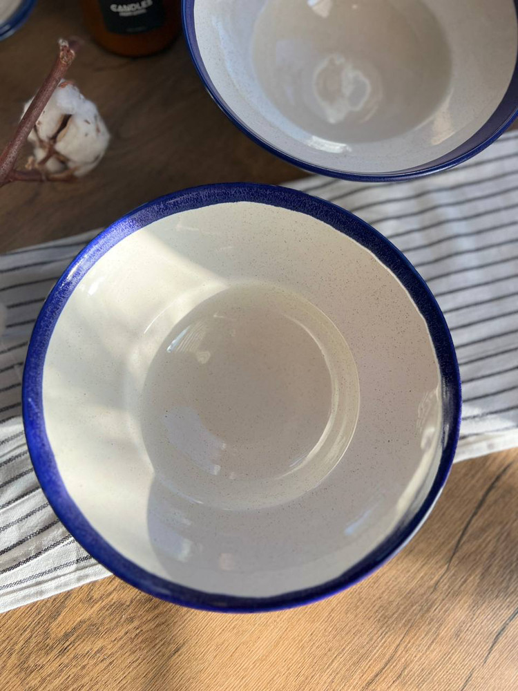 Тарілка для пасти 300 мл, "Капучино кобальт", фото 1