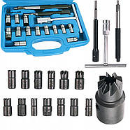 Набір фрез для чищення сідел форсунок 17 од Silver S11612, фото 2