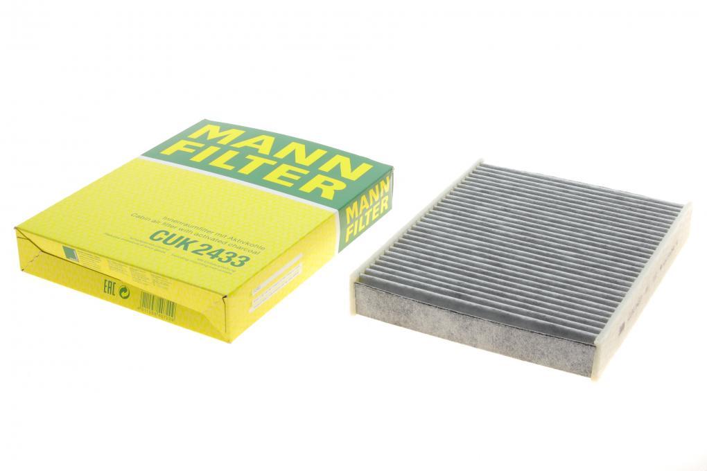 Фільтр салону Ford Fiesta/Fusion 01- (вугільний) MANN-FILTER CUK 2433 UA62