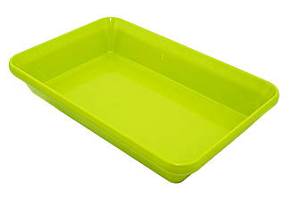 Блюдо для викладання продуктів з меламіну 30×19,5×5,5 см зелене