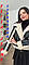 Дублянка жіноча екошкіра шкірозамінник чорний колір Туреччина, фото 3
