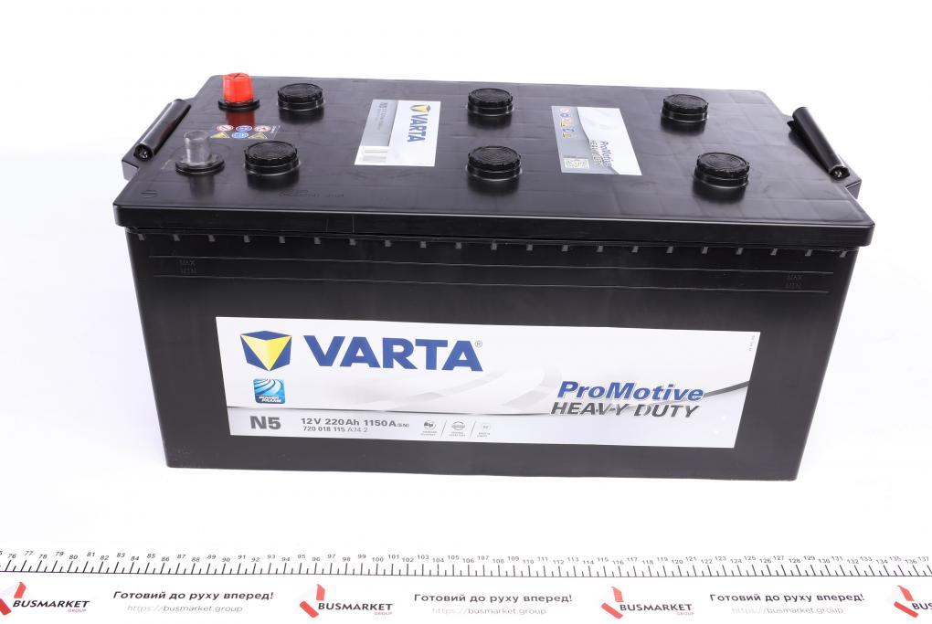 Акумуляторна батарея 220Ah/1150A (518x276x242/+L/B00) Promotive HD N5 VARTA 720018115 A742 UA62