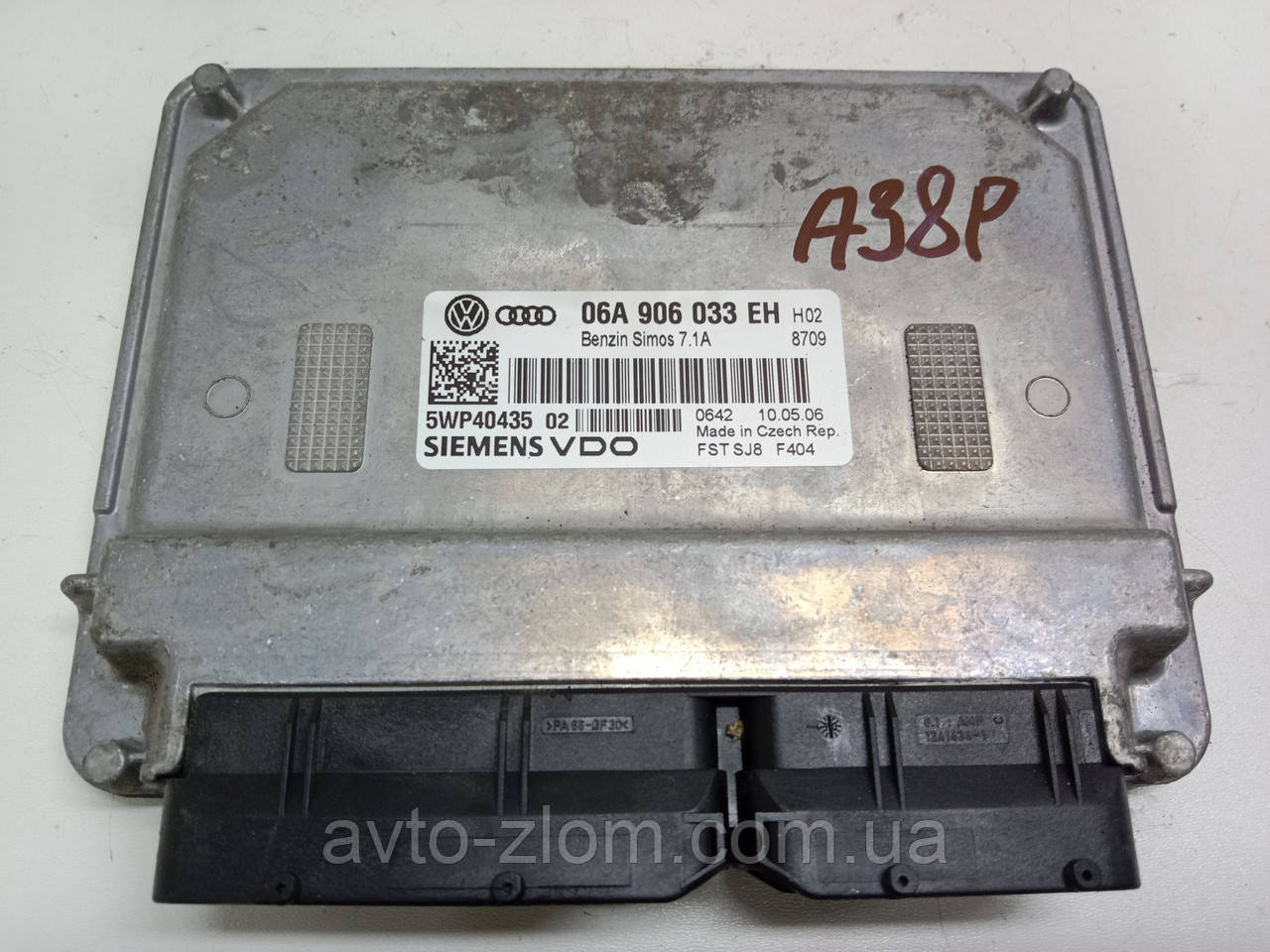 Блок керування двигуном Audi A3 8P. Ауді А3. 06A906033EH, 5WP4043502., фото 1