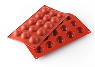 Форма силіконова Профі Напівсфера 40 мм 15 комірок