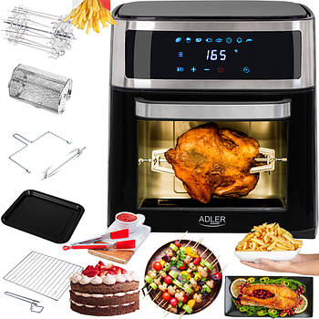 Мультипіч-аерофритюрниця Adler AD 6309 — 13 л, 2500 Вт, 8 програм, сенсорне керування