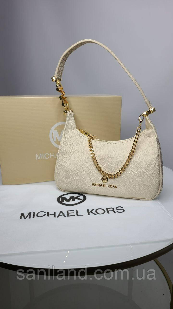 Повседневная женская сумка багет MICHAEL KORS Сумки высокого качества Элегантная удобная сумочка Сумки экокожа - фото 9 - id-p2052059405