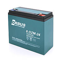 Акумуляторна батарея ORBUS 6-DZM-24 AGM 12V 24 Ah (180 x76x167) 6.5 kg Q5/360