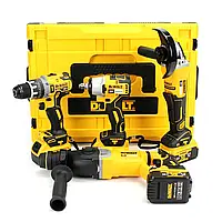 Набор 4в1 АКБ DeWalt 36V (Шуруповерт DCD996 + Болгарка DCG413 + Перфоратор DCH263 + Гайковерт DCF922)