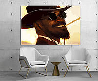 Картина на полотні для сучасного інтер'єру кабінету, офісу за мотивами фільму Джанго Звільнений.