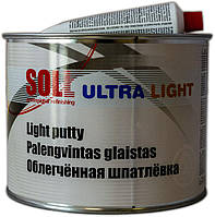Шпаклівка універсальна 1.5 кг SOLL Ultra Light (м`яка, біла)