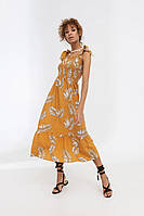 Сарафан пляжный длинный легкий летний из льна German Volf