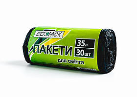 Пакети для сміття 35 л х 30 шт. ТМ "ECOpack"