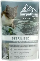 Влажный корм ТМ CarpathianPet Food Sterilised индейка в желе, 80г х 24шт ( только блоками по 24 шт)