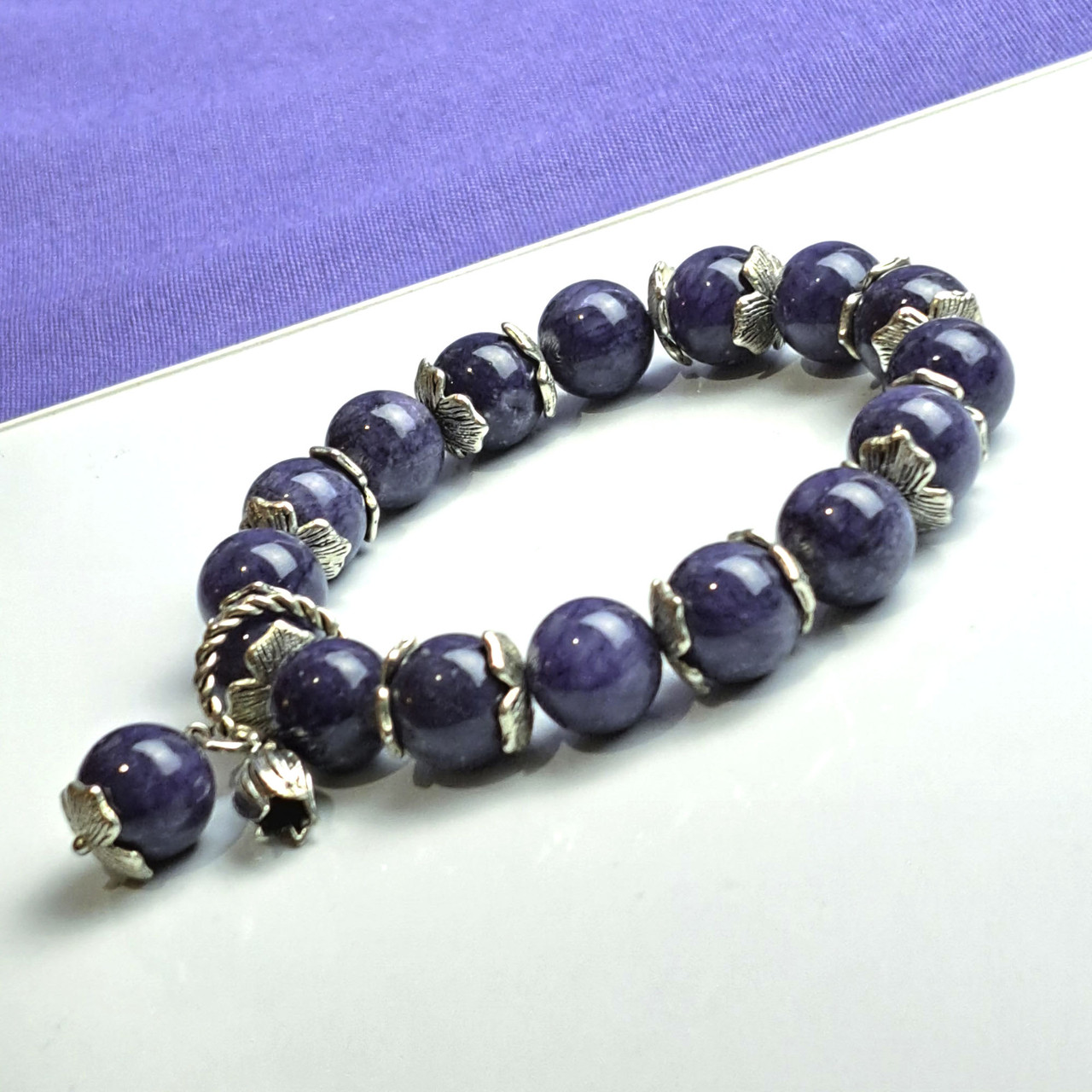 ЧАРІВНИЦЯ, чароїт. Браслет з натурального каменю, фото 1