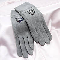 Женские перчатки Sport горы трикотаж, Зимние серые сенсорные перчатки